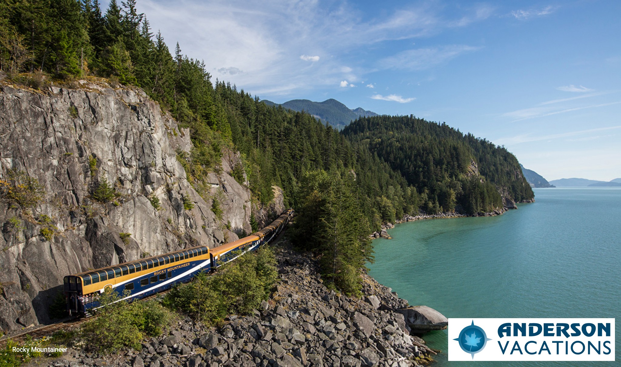 Rail journey from Vancouver to Whistler - Sea to Sky route